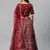 SHUBHKALA maroon silk printed   Choli Blouse with   Lehenga Ghagra with    Dupatta