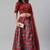 SHUBHKALA maroon silk printed   Choli Blouse with   Lehenga Ghagra with    Dupatta