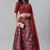 SHUBHKALA maroon silk printed   Choli Blouse with   Lehenga Ghagra with    Dupatta