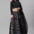 SHUBHKALA black silk printed   Choli Blouse with   Lehenga Ghagra with    Dupatta