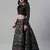SHUBHKALA black silk printed   Choli Blouse with   Lehenga Ghagra with    Dupatta