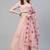 SHUBHKALA peach georgette printed   Choli Blouse with   Lehenga Ghagra with    Dupatta