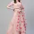 SHUBHKALA peach georgette printed   Choli Blouse with   Lehenga Ghagra with    Dupatta