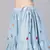 SHUBHKALA sky-blue cotton embroidered   Choli Blouse with   Lehenga Ghagra with    Dupatta