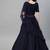 SHUBHKALA navy-blue net printed   Choli Blouse with   Lehenga Ghagra with    Dupatta