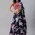 SHUBHKALA navy-blue silk printed   Choli Blouse with   Lehenga Ghagra with    Dupatta
