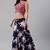 SHUBHKALA navy-blue silk printed   Choli Blouse with   Lehenga Ghagra with    Dupatta