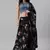 SHUBHKALA black silk printed   Choli Blouse with   Lehenga Ghagra with    Dupatta