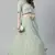 SHUBHKALA light-green net embroidered   Choli Blouse with   Lehenga Ghagra with    Dupatta