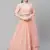 SHUBHKALA peach georgette embroidered   Choli Blouse with   Lehenga Ghagra with    Dupatta