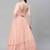 SHUBHKALA peach georgette embroidered   Choli Blouse with   Lehenga Ghagra with    Dupatta