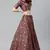 SHUBHKALA maroon silk printed   Choli Blouse with   Lehenga Ghagra with    Dupatta