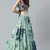 SHUBHKALA light-green cotton printed   Choli Blouse with   Lehenga Ghagra with    Dupatta