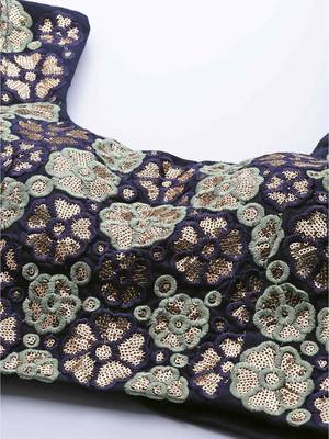 SHUBHKALA light-green cotton printed   Choli Blouse with   Lehenga Ghagra with    Dupatta 5