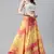 SHUBHKALA yellow cotton printed   Choli Blouse with   Lehenga Ghagra with    Dupatta