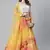 SHUBHKALA yellow cotton printed   Choli Blouse with   Lehenga Ghagra with    Dupatta