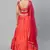 SHUBHKALA orange cotton printed   Choli Blouse with   Lehenga Ghagra with    Dupatta