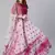 SHUBHKALA pink cotton printed   Choli Blouse with   Lehenga Ghagra with    Dupatta