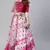 SHUBHKALA pink cotton printed   Choli Blouse with   Lehenga Ghagra with    Dupatta