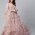 SHUBHKALA light-pink net embroidered   Choli Blouse with   Lehenga Ghagra with    Dupatta