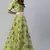 SHUBHKALA green net embroidered   Choli Blouse with   Lehenga Ghagra with    Dupatta