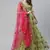 SHUBHKALA green net embroidered   Choli Blouse with   Lehenga Ghagra with    Dupatta