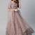 SHUBHKALA light-pink net embroidered   Choli Blouse with   Lehenga Ghagra with    Dupatta