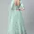SHUBHKALA teal-green net embroidered   Choli Blouse with   Lehenga Ghagra with    Dupatta