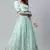 SHUBHKALA teal-green net embroidered   Choli Blouse with   Lehenga Ghagra with    Dupatta