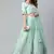 SHUBHKALA teal-green net embroidered   Choli Blouse with   Lehenga Ghagra with    Dupatta