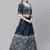 SHUBHKALA turquoise art_silk embroidered   Choli Blouse with   Lehenga Ghagra with    Dupatta