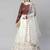 SHUBHKALA white art_silk embroidered   Choli Blouse with   Lehenga Ghagra with    Dupatta
