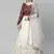 SHUBHKALA white art_silk embroidered   Choli Blouse with   Lehenga Ghagra with    Dupatta