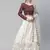 SHUBHKALA white art_silk embroidered   Choli Blouse with   Lehenga Ghagra with    Dupatta