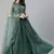SHUBHKALA teal-green georgette embroidered   Choli Blouse with   Lehenga Ghagra with    Dupatta