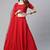 SHUBHKALA red georgette embroidered   Choli Blouse with   Lehenga Ghagra with    Dupatta