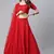 SHUBHKALA red georgette embroidered   Choli Blouse with   Lehenga Ghagra with    Dupatta