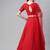 SHUBHKALA red georgette embroidered   Choli Blouse with   Lehenga Ghagra with    Dupatta