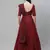 SHUBHKALA maroon georgette embroidered   Choli Blouse with   Lehenga Ghagra with    Dupatta