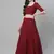 SHUBHKALA maroon georgette embroidered   Choli Blouse with   Lehenga Ghagra with    Dupatta