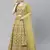 SHUBHKALA lime georgette embroidered   Choli Blouse with   Lehenga Ghagra with    Dupatta