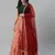 SHUBHKALA peach cotton printed   Choli Blouse with   Lehenga Ghagra with    Dupatta