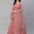 SHUBHKALA light-pink net embroidered   Choli Blouse with   Lehenga Ghagra with    Dupatta