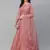 SHUBHKALA light-pink net embroidered   Choli Blouse with   Lehenga Ghagra with    Dupatta