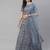SHUBHKALA grey net embroidered   Choli Blouse with   Lehenga Ghagra with    Dupatta