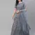 SHUBHKALA grey net embroidered   Choli Blouse with   Lehenga Ghagra with    Dupatta