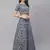 SHUBHKALA grey net embroidered   Choli Blouse with   Lehenga Ghagra with    Dupatta
