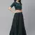 SHUBHKALA green georgette embroidered   Choli Blouse with   Lehenga Ghagra with    Dupatta
