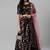 SHUBHKALA black velvet embroidered   Choli Blouse with   Lehenga Ghagra with    Dupatta