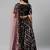 SHUBHKALA black velvet embroidered   Choli Blouse with   Lehenga Ghagra with    Dupatta